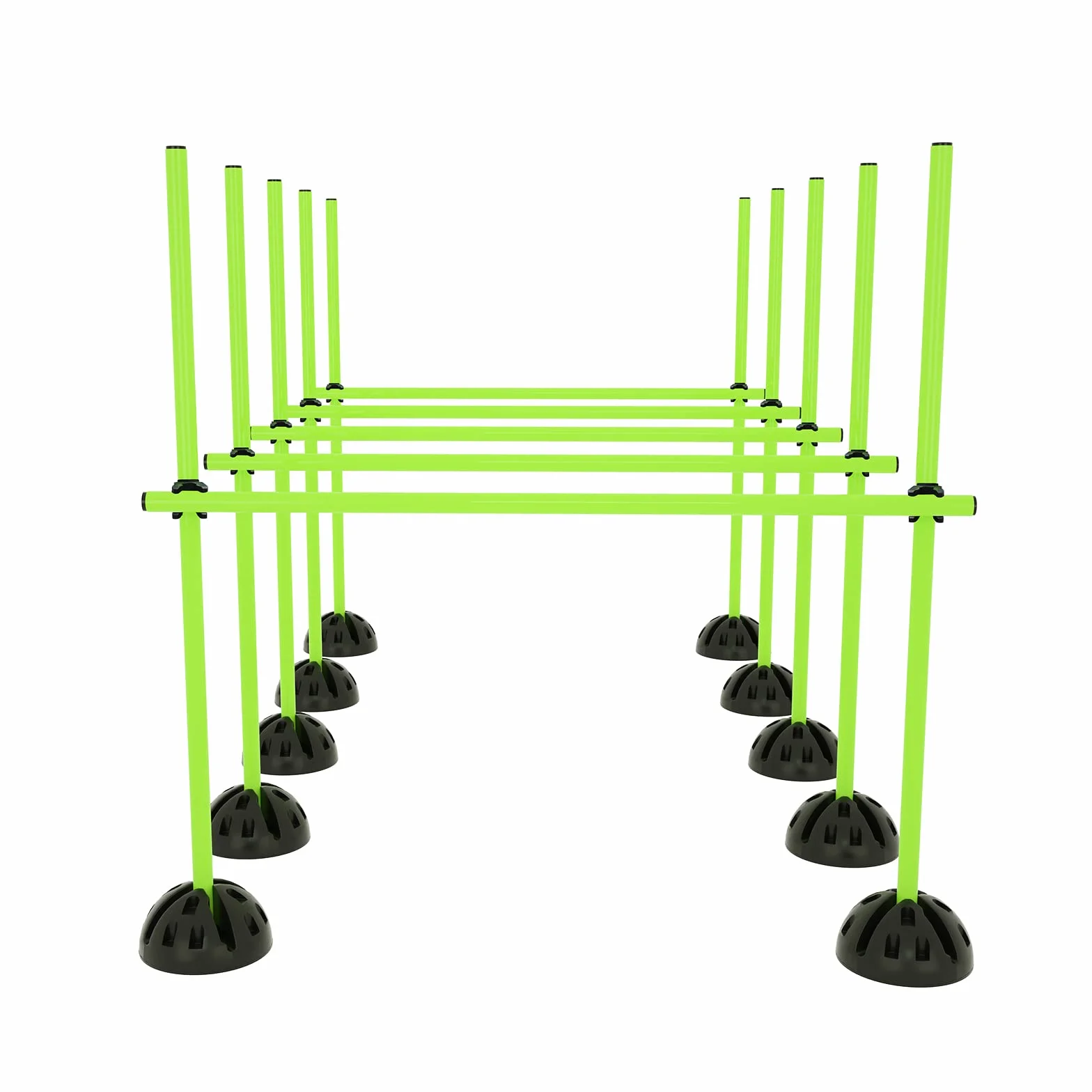 LZQ Juego de barras de salto de agility, barras de entrenamiento para saltos, dribbling y agilidad, ideal para el club o el deporte escolar