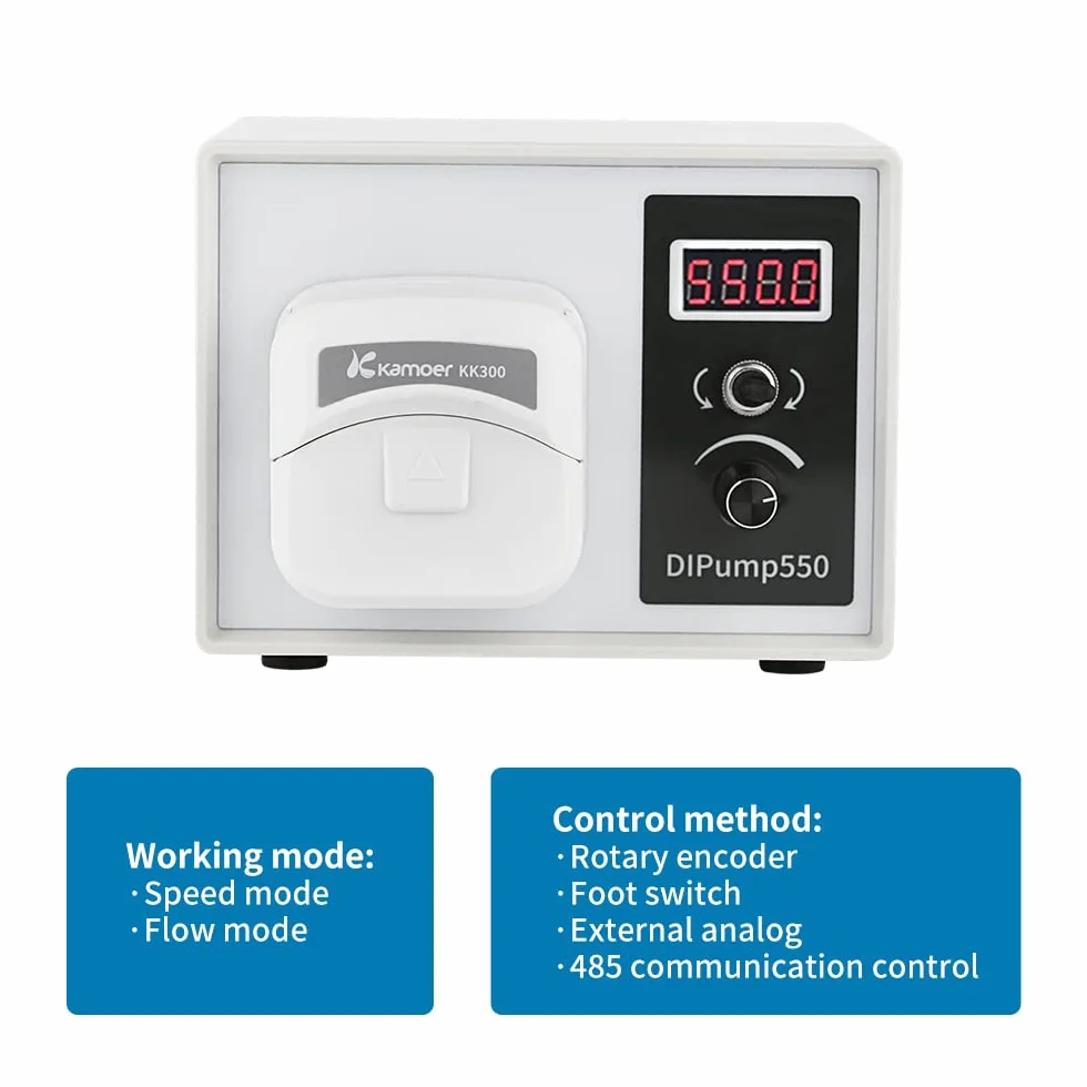 Kamoer DIPump-KK300 4 rotores 0-300ml/min bomba peristáltica de alta velocidad 24V motor paso a paso inteligente bomba dosificadora de líquido de laboratorio de alta velocidad variable