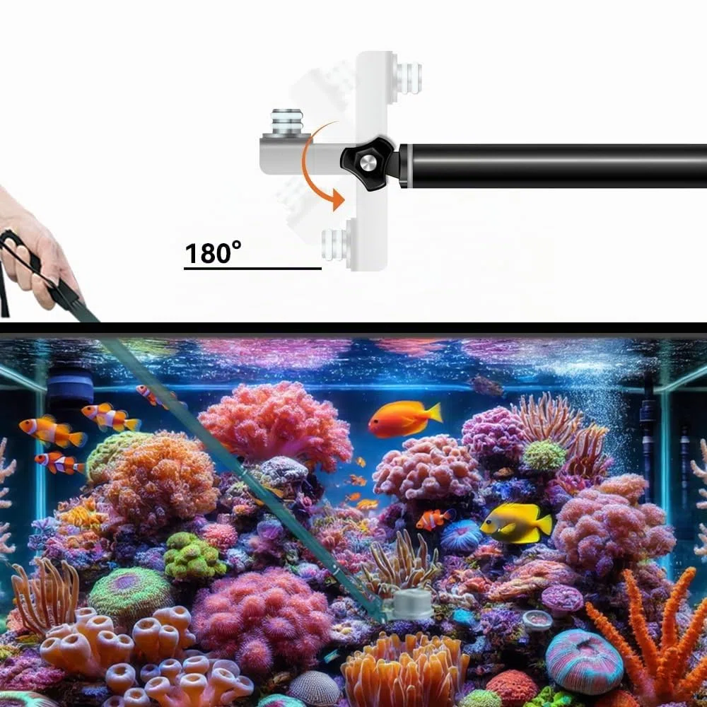 VBR-AQUA IP68 Medidor PAR para acuario, arrecife.R, G, B PAR por separado.Con una varilla telescópica de 3 pies