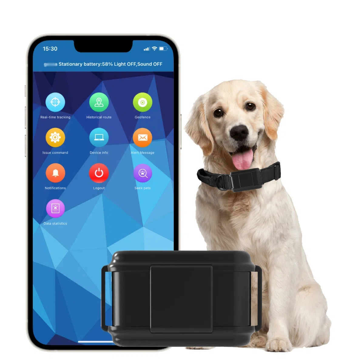 Winnes Localizador GPS para Coche 4G TK919Pro GPS Perros 3000mAH GPS Impermeable con Micrófono Rastreador de Perros Seguimiento en Tiempo Real Llamada de Voz Alerta Sonora Sin Límite de Distancia