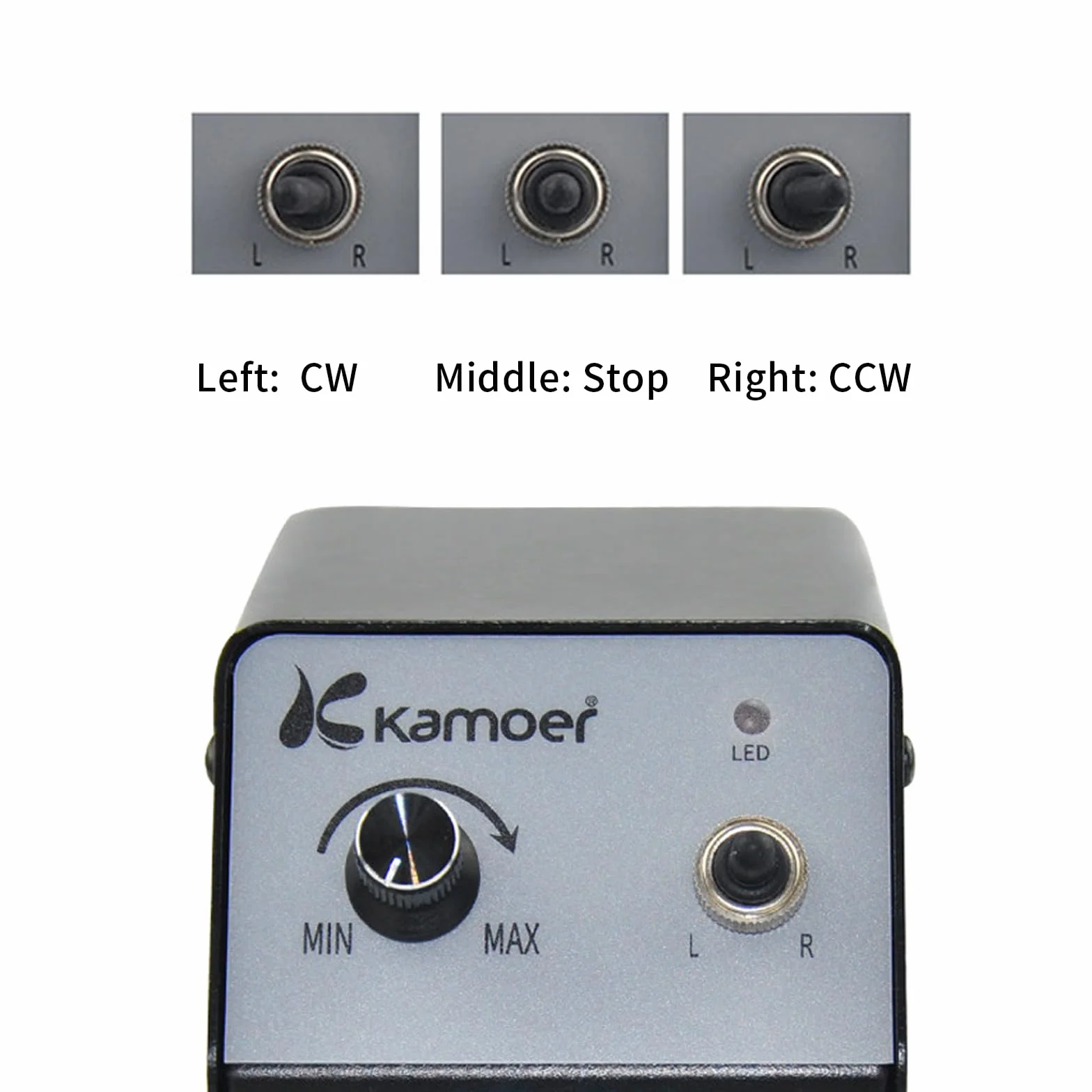 Bomba peristáltica Kamoer de 12 V pequeña bomba dosificadora de velocidad variable para experimento químico de laboratorio, tubo KCP PRO2 Norprene #3,2 mm × 6,4 mm, 40-210 ml/min, con adaptador de