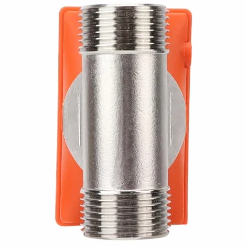 Medidor de Flujo de Agua Digital de Acero Inoxidable Resistencia a Ácidos y Álcalis para Manguera de Jardín y Riego de Tierras de Cultivo