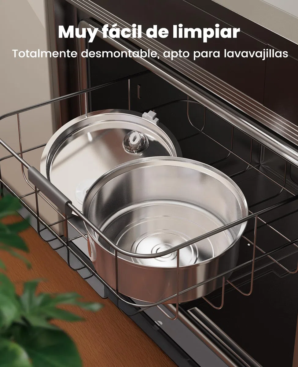 oneisall 7L Fuente para Perros, Fuente de Acero Inoxidable con Gran Ventana de visualización, con luz LED, Bomba Ultra silenciosa con protección contra sobrecarga, filtración de 5 Capas