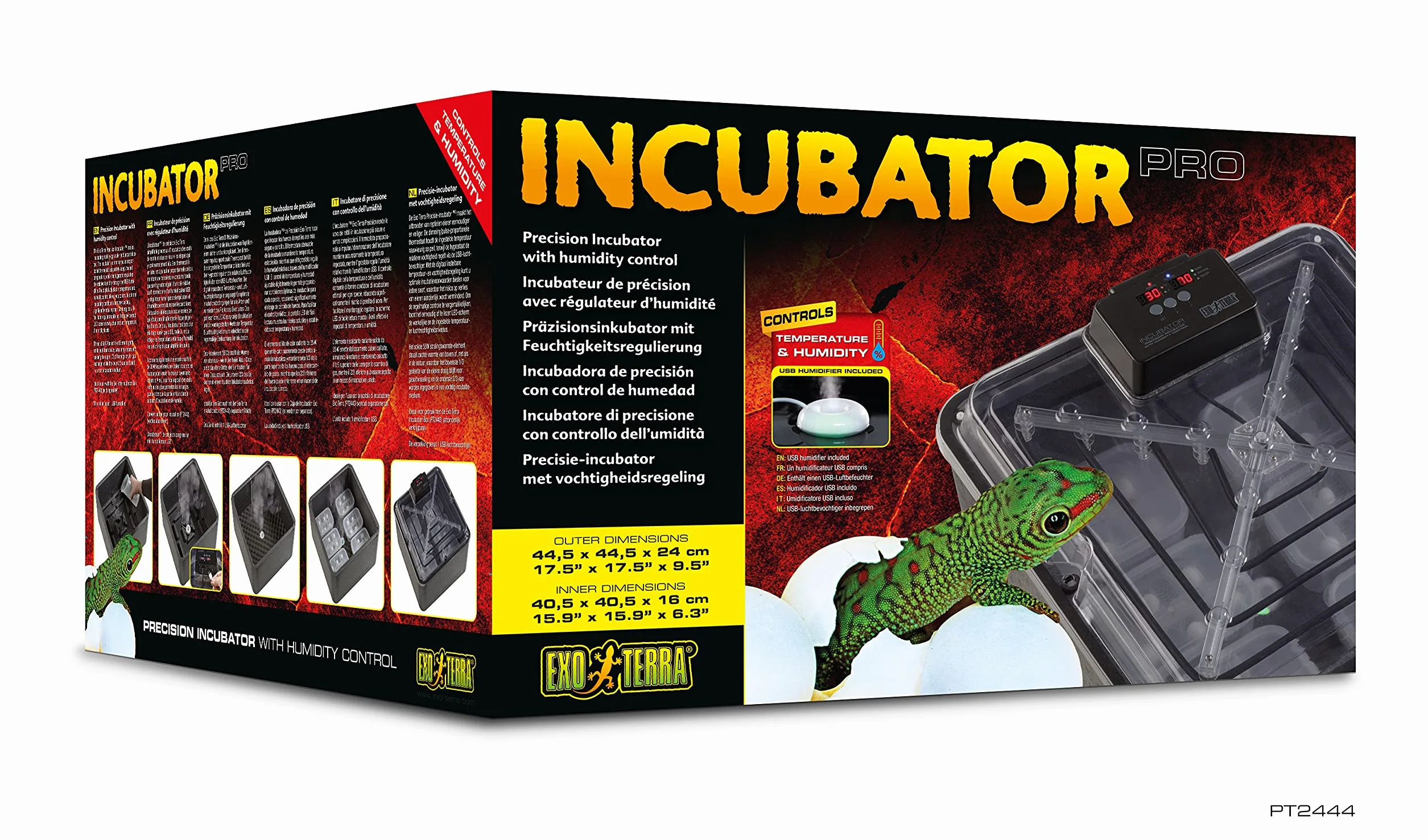 Exo Terra Incubadora de Precisión Pro con Humificador 2000 g