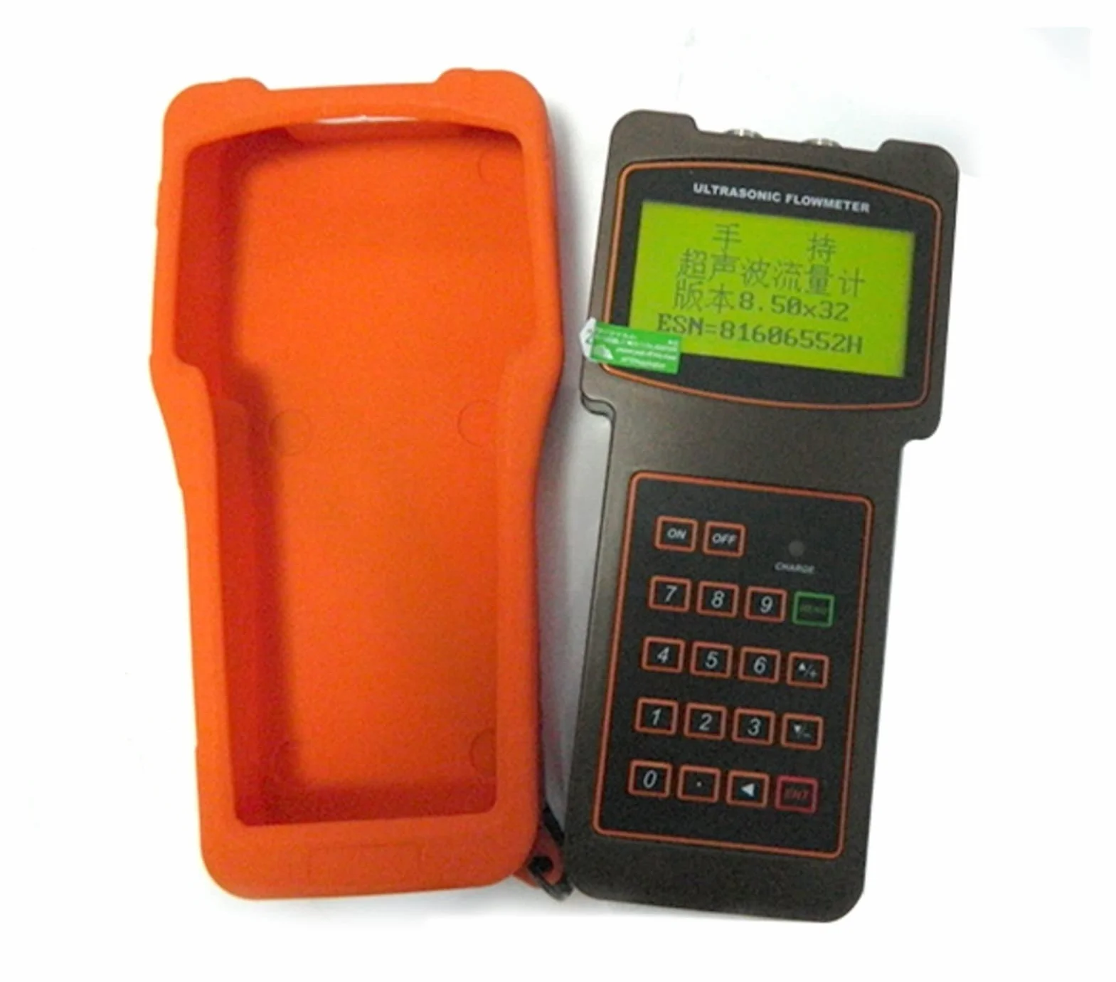 Caudalímetro ultrasónico portátil Medidor de flujo de líquido ultrasónico digital portátil TUF-2000H con transductor estándar TM-1 Rango de medición DN50-700mm